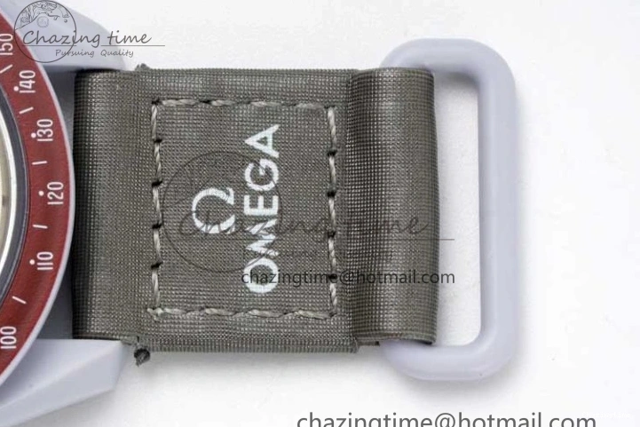 1229 Speedmaster Misson To Pluto 1:1 Best Edition Gray Dial On Nylon Strap Quartz TravelReady 7858